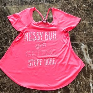 Bright pink graphic Tee